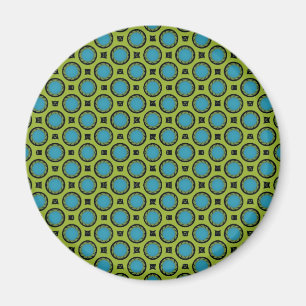 Imán Turquesa y amarillo