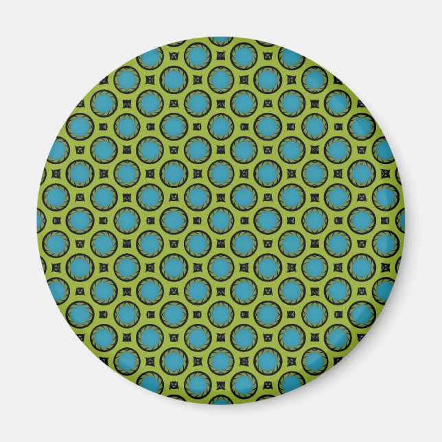 Imán Turquesa y amarillo (Frente)