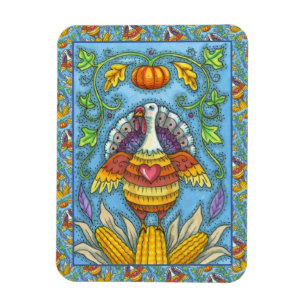 IMÁN TURQUÍA DE ARTE FOLK, COLORES DE LA TEMPORADA DE G