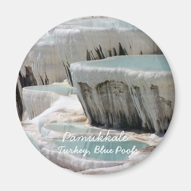 Imán Turquía, Pamukkale, Pools Romanos (Magnet) (Frente)
