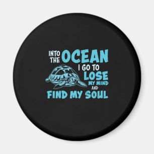 Imán Turtle Lover   En El Océano