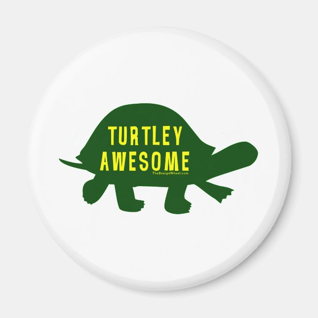 Imán Turtley Totalmente Awesome (Frente)