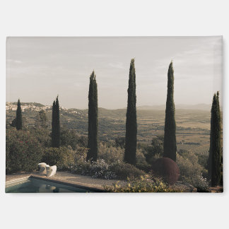 Imán Tuscan landscape hidden behind cypresses (2024)