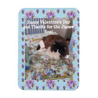 Imán Tuxedo Cat Funny Jigsaw Cats Valentines Day