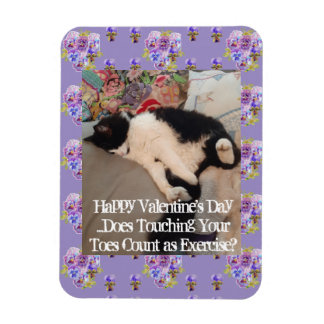 Imán Tuxedo Cat Funny Touching Toes Valentines Day