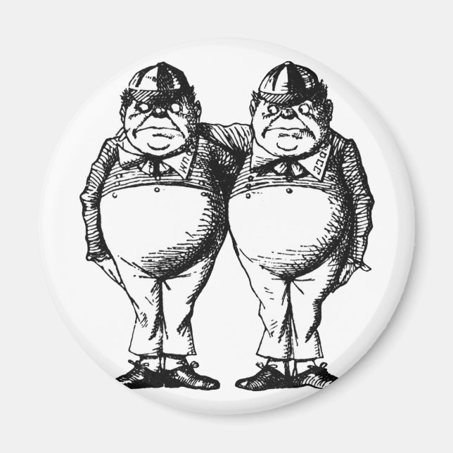 Imán Tweedle Dee y Tweedle Dum (Frente)