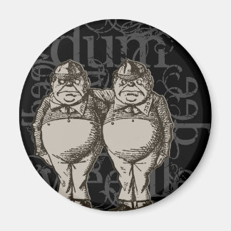 Imán Tweedledum & Tweedledee Grunge (Figura única)