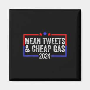 Imán Tweets Medios Y Gasolina Barata Funny 2024 Pro Tru