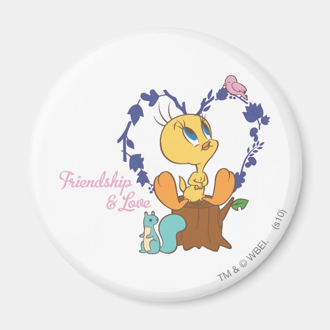 Imán TWEETT™ "Amistad y amor" (Frente)