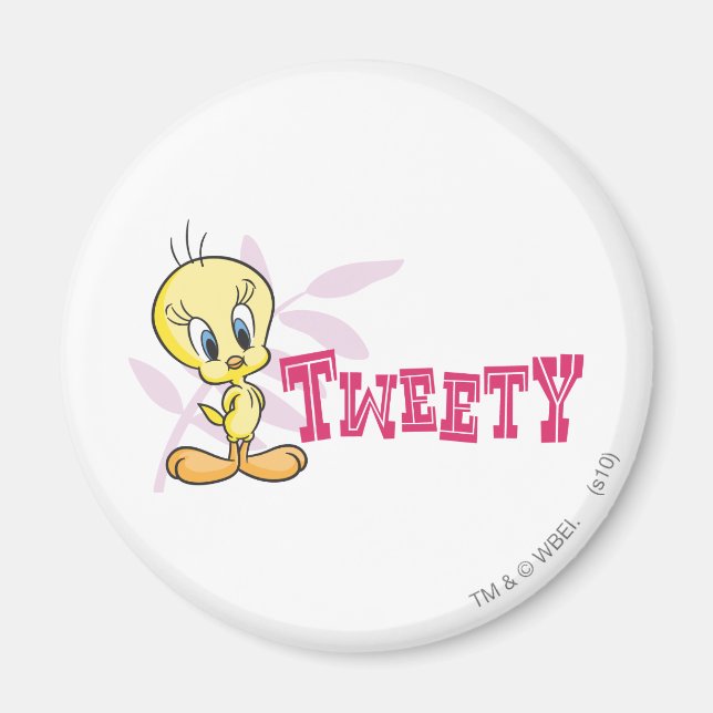 Imán "TWEETY™" rosa (Frente)