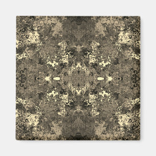 Imán Twirlers de color abstracto / Espejo / Sepia /