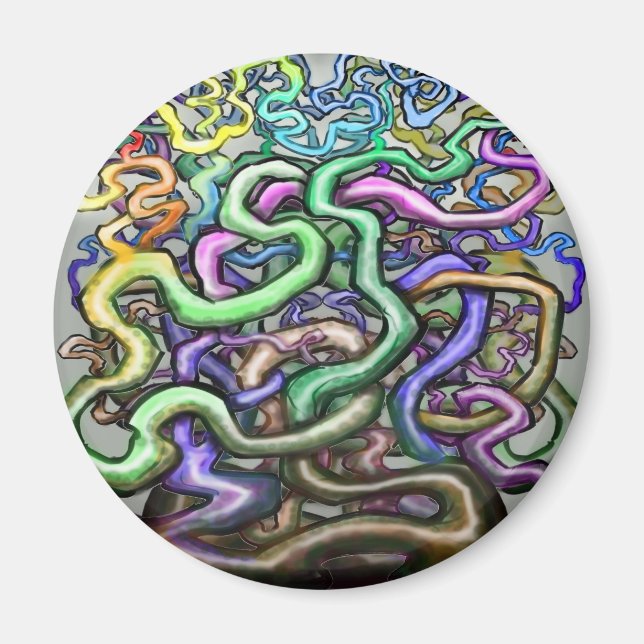 Imán Twisted Rainbow Vines (Frente)