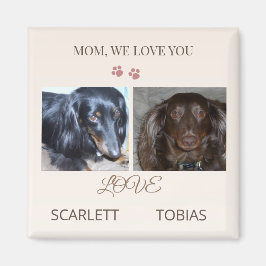 Imán Two Paws Leave Love on Mom's Day
