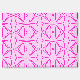 Imán Two Toned Pink Pattern Magnet