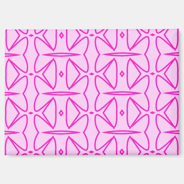 Imán Two Toned Pink Pattern Magnet (Anverso)