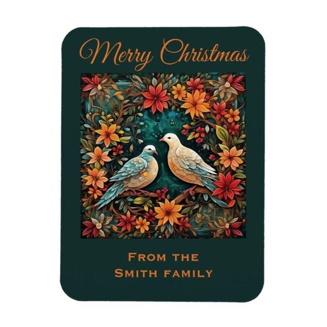 Imán Two Turtle Doves (Vertical)