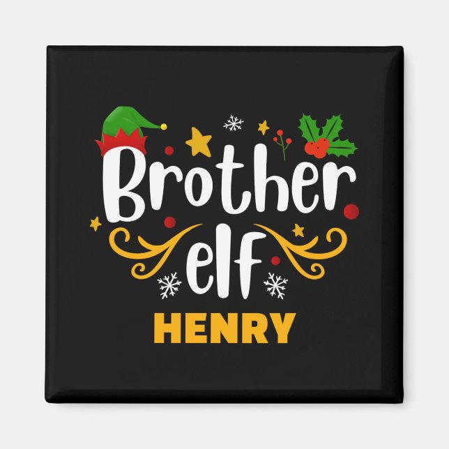 Imán Tygraphy Brother Elf Fun Family Matching  (Frente)
