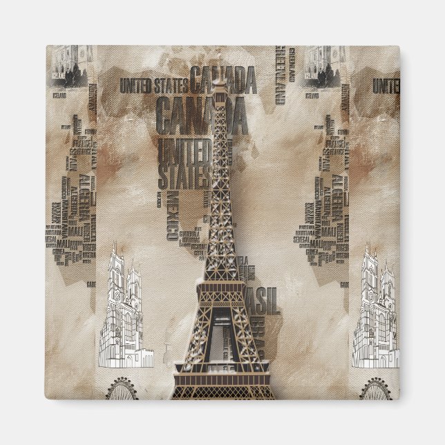 Imán Typeografía París (Frente)