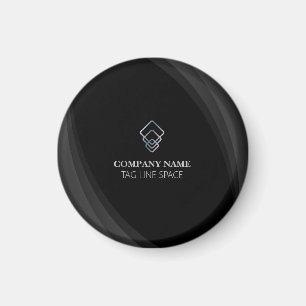 Imán Typografía mínima moderna negra