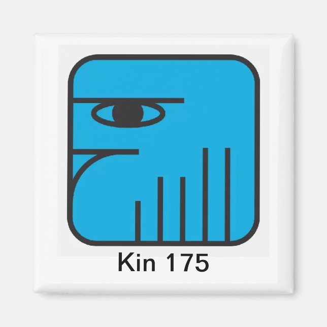 Imán Tzolkin Aguia Azul Kin 175 (Frente)