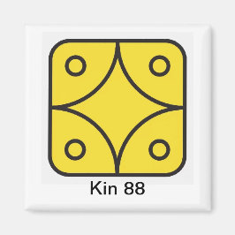 Imán Tzolkin Estrela Amarela Kin 88