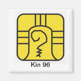 Imán Tzolkin Guerreiro Amarelo Kin 96