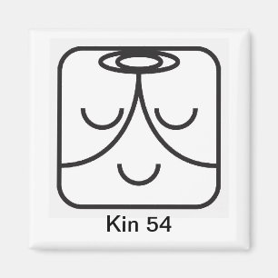 Imán Tzolkin Mago Branco Kin 54