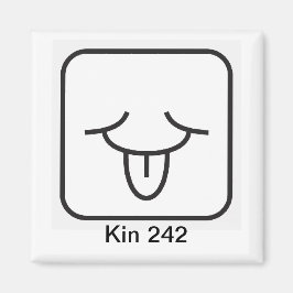 Imán Tzolkin Vento Branco Kin 242