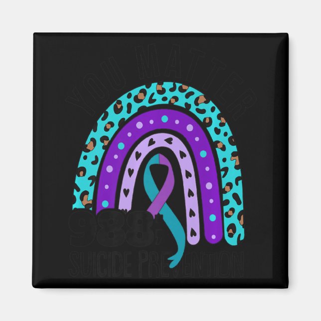 Imán U 988 Love Heart Social Worker Suicide Prev  (Frente)