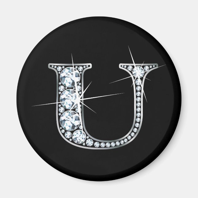 Imán "U" Diamond Bling Magnet (Frente)