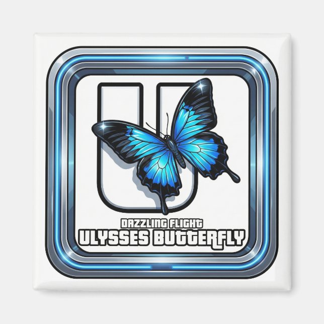 Imán U is for Ulysses Butterfly – GTA Style ABC Learnin (Frente)