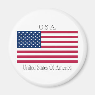 Imán U.S.A.  bandera