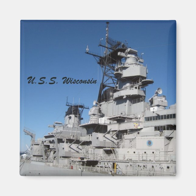 Imán U.S.S. Wisconsin (Frente)