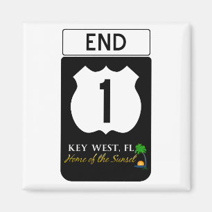 Imán U.S. Señal de tráfico de la ruta 1