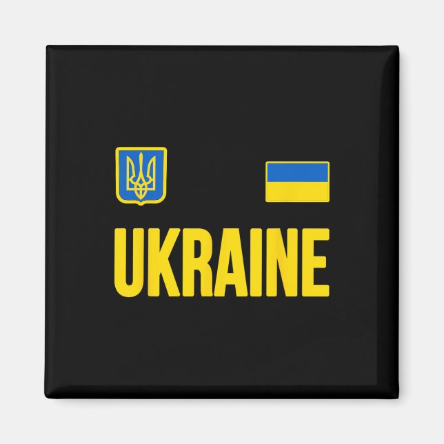 Imán Ucrania Bandera ucraniana 2  (Frente)