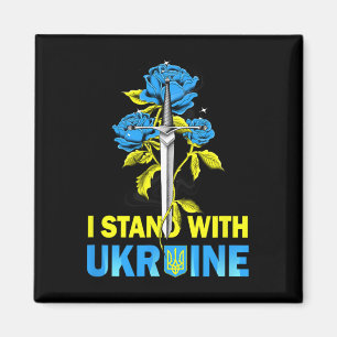 Imán Ucrania Bandera ucraniana Espada Ucrania Yo estoy
