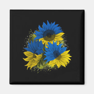Imán Ucrania del girasol: bandera de la paz de Ucrania