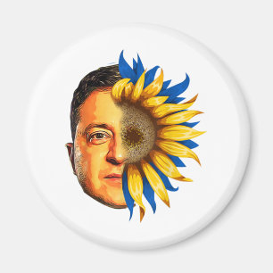 Imán Ucrania del girasol Ucrania Zelenskyy de pie libre