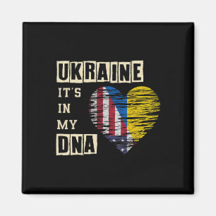 Imán Ucrania Está En Mi Adn Colores De Apoyo Ucraniano