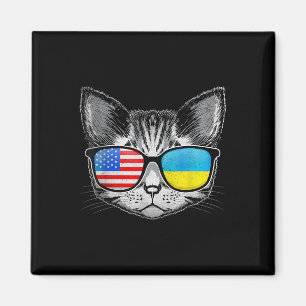 Imán Ucrania La bandera de los Estados Unidos desata el