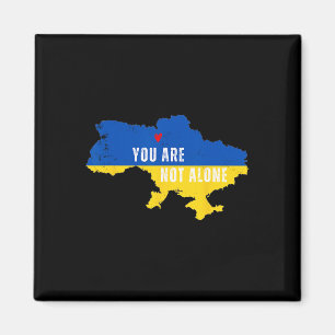 Imán Ucrania No estás solo Mapa de Kiev Apoyo Ucraniano