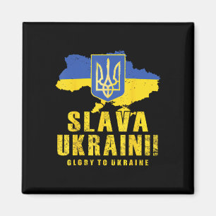 Imán Ucrania Slava Ukraini Tryzub Gloria a Ucrania Band