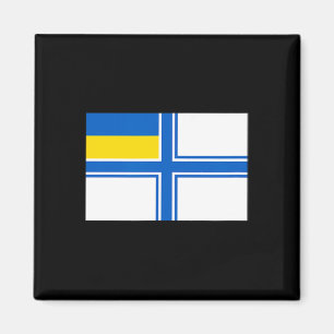 Imán Ucrania Ucraniano Bandera de Ucrania Ombligo Bande