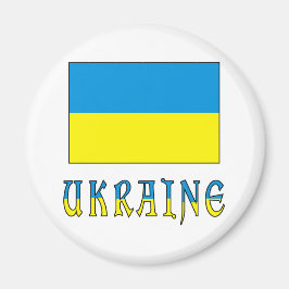 Imán Ucrania y Bandera de Ucrania