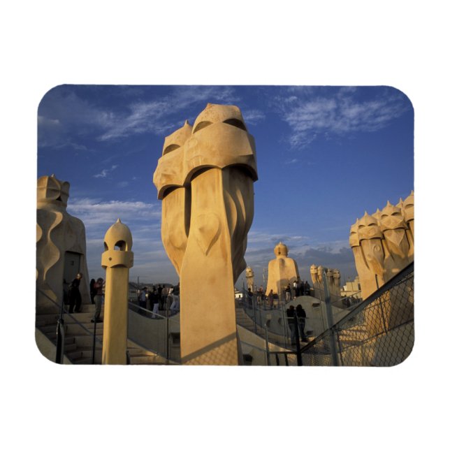 Imán UE, España, Cataluña, Barcelona. Antonio Gaudi's (Horizontal)