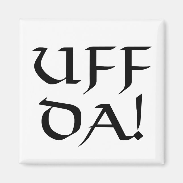 Imán ¡Uff Da! (Frente)