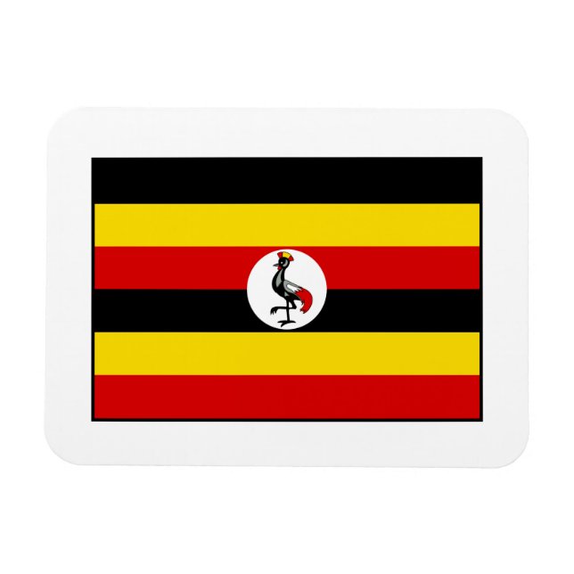 Imán Uganda - Bandera ugandesa (Horizontal)