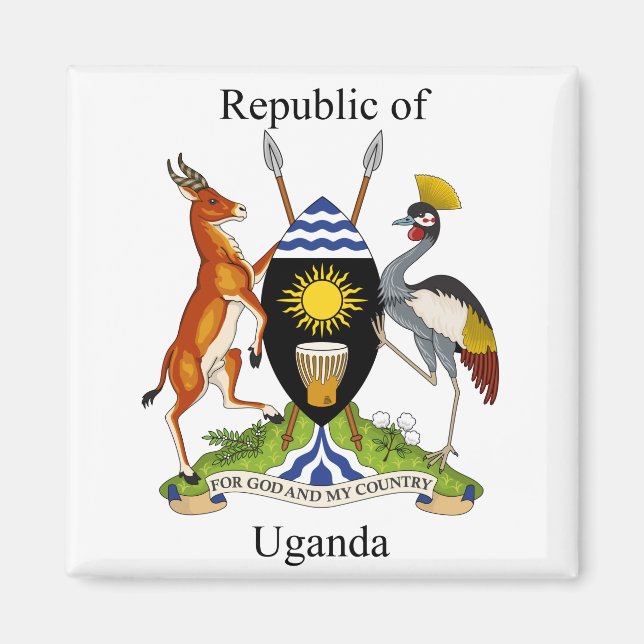 Imán Uganda - Escudo de armas - Corriente (Frente)