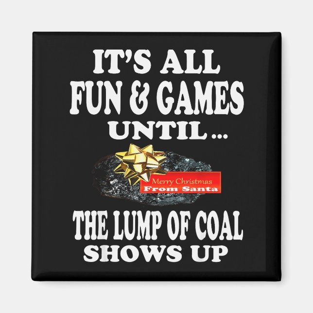 Imán Ugly Christmas T Shirt Naughty Kid Men Women Lump  (Frente)