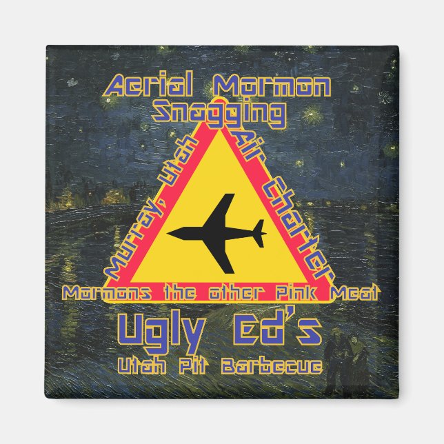 Imán Ugly Ed's Aerial Mormon Snagging UtahUT (Frente)